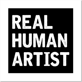 Real Human Artist Posters and Art